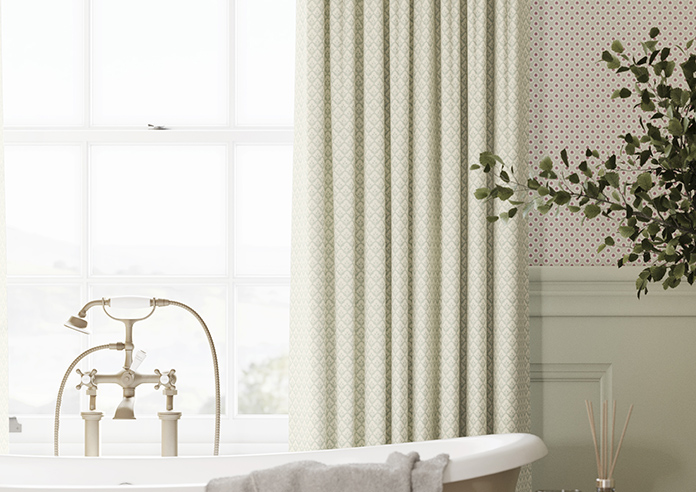 Trellis Prints, Scallop and Bud Green - Made to Measure Curtains - Image 5